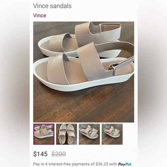 VINCE Tan Summer Sandals - Picture 11 of 11